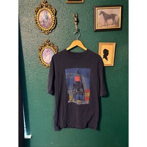 Duluth Trading Co Mens Blue “Port Of Duluth” Long Tail Cotton Tee Sz Medium